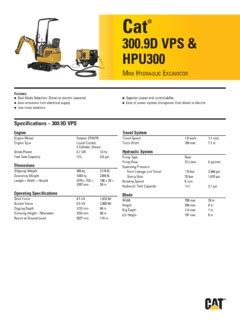 caterpillar 300.9 d|cat 300.9 spec sheet.